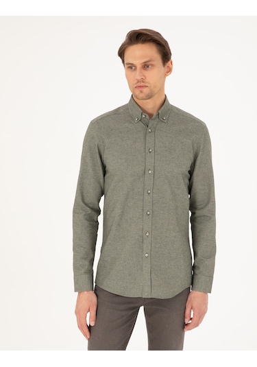 Pierre Cardin Erkek Haki Gömlek Desenli 50293756-vr027 Haki