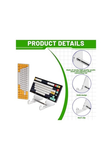 Dancemonkey Çift Katlı Mekanik Klavye Standı - Güçlü Akrilik Çerçeve Stand