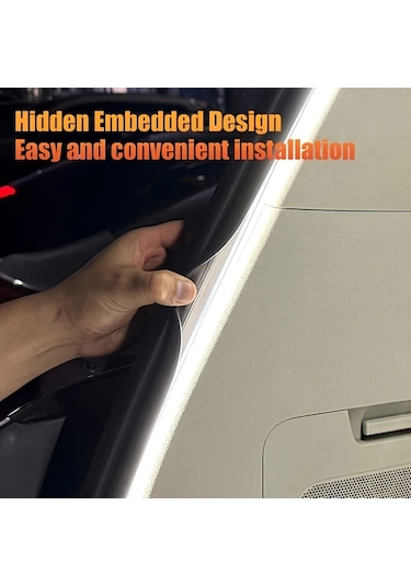 Fochsia 78.74 İnç Buz Mavisi Led Bagaj Aydınlatma Işık Şeridi Otomatik Sensörlü Tarama Işığı Suv Sedan Kamyon İçin