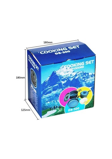 Wondernest Tencere Taşınabilir Seti Piknik Kişilik Kamp Çadırı Halın Ds-300 2-3 Kişilik Pratik Ve Hafif Çok Renkli