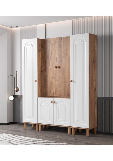 Bohem Zambak Portmanto Ayakkabılık 160x38x200