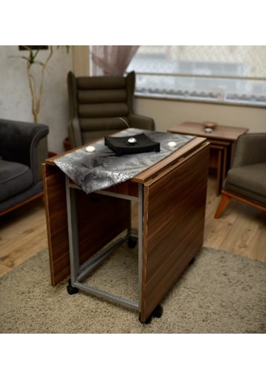 Leylekmobilya Katlanır 10 Kişilik Montajı Yapılmış Ahşap Yemek Masası Leylekmobilya Katlanır 10 Kişilik Montajı Yapılmış Ahşap Yemek Masası