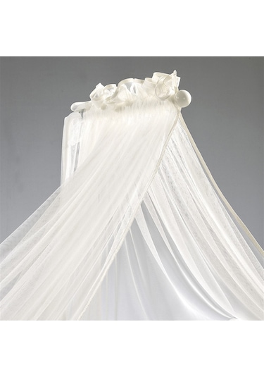 Meltem Kids Mia Anne Yanı Ahşap Sallanır Beşik 60 x 120 CM (Beyaz - Angel) Beyaz