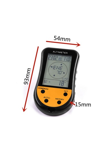 Xiyyadms 8 Fonksiyonlu Dijital Yükseklik Ölçer - Barometre, Pusula, Termometre Ve Hava Tahmini İle Outdoor Aktivite Aleti