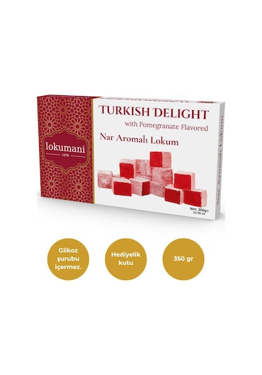 Nar Aromalı Lokum 350 Gr