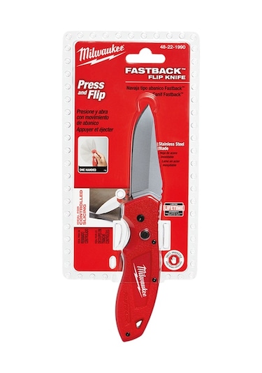 Milwaukee Fastback Çakı Tip Düz Ağızlı Düğmeli Bıçak 48221990