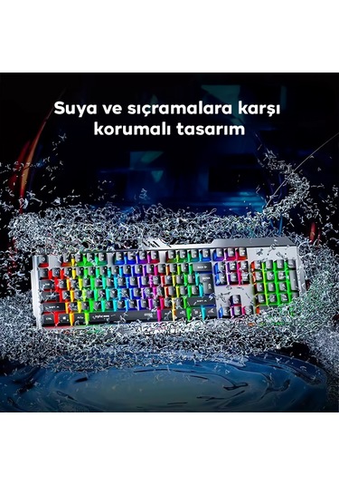 Inphic K2 Usb Kablolu Oyun Klavyesi 104-key Sessiz Oyun Klavyesi Bilgisayar Laptop İçin Cep Telefonu Yerleştirme Alanı