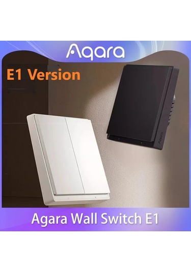 Aqara E1 Duvar Anahtarı Nötr Yok Nötr Akıllı Ev Zigbee 3.0 1 Adet