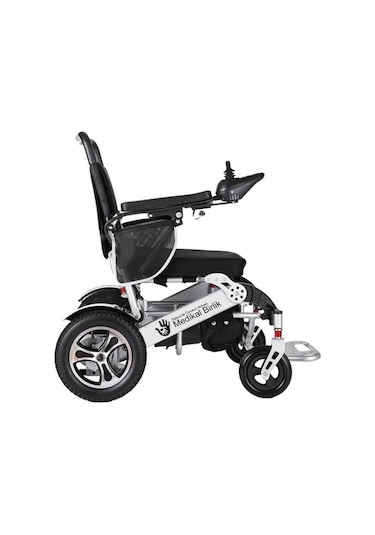 Ekonomik Lityum Pilli Hafif Akülü Tekerlekli Sandalye Uzaktan Kumandalı Ve Tek Hareketle Katlanabilir