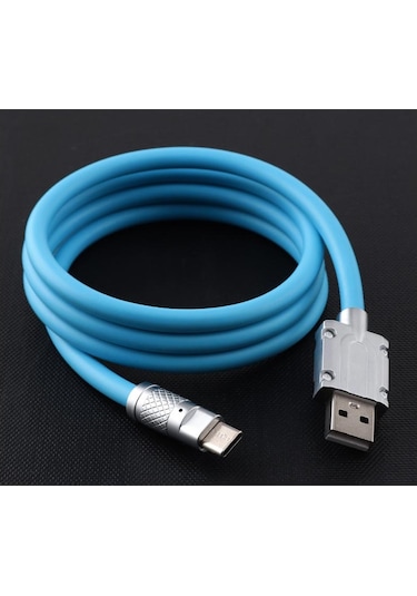 Bn57 Type-c Kablo 120w Süper Hızlı 6a Ultra Kalın Şarj Data Mavi