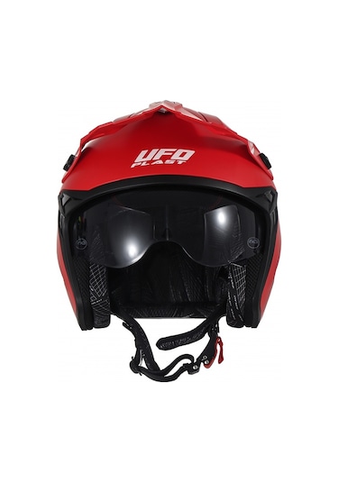 Ufo Plast Sheratan Jet Açık Kask Kırmızı