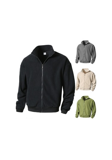 Yeni Erkek Günlük Sweatshirt Spor Ceket Gri