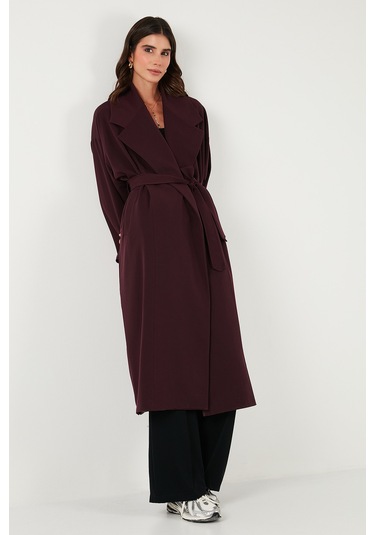 Lela Bayan Trençkot 6839617 Mürdüm Mürdüm