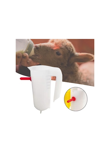 Suntek 800ml Kuzu Besleme Kapları Küçük Kuzu Keçi Beyazı