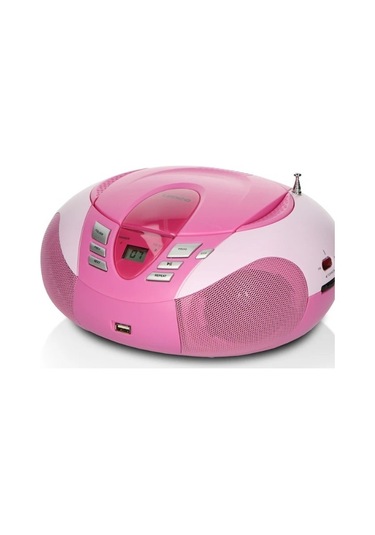 Lenco Scd-37 Usb Pembe - Taşınabilir Fm Radyo Cd Ve Usb Çalar - Pembe