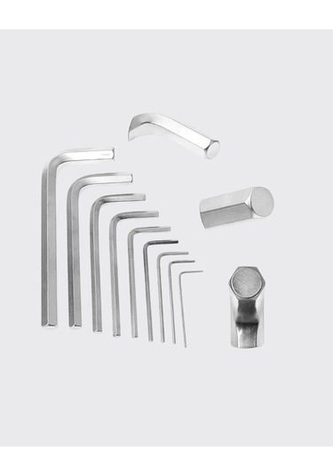 9 Parça Alyan Anahtar Seti Farklı Metrik Ölçü Pratik Taşıma