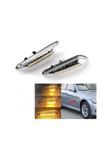 Bmw E46 E90 E91 E92 E60 E87 E82 İçin Dinamik Led Yan İşaretleyici Net Dönüş Sinyali