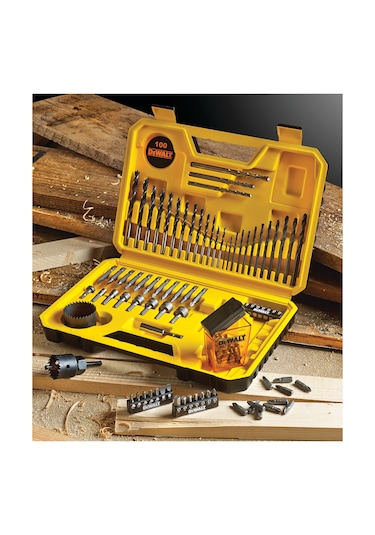 Dewalt DT71563-QZ Metal Ahşap Duvar Vidalama Testere Matkap Ucu Seti 100 Parça