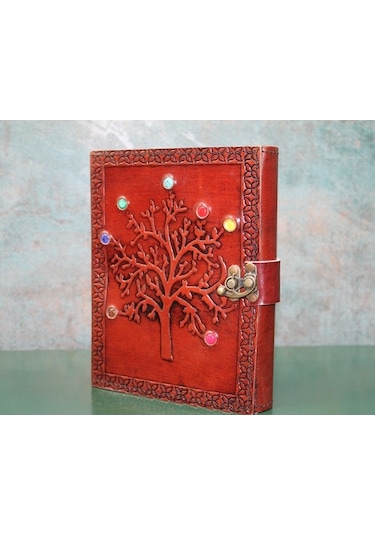 Büro Ev Ofis Hediyesi İçin Deri Taşlı Motif Defter 72579368