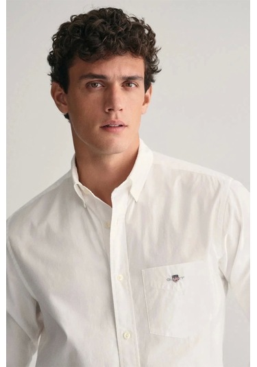 Gant Erkek Beyaz Regular Fit Gömlek Beyaz