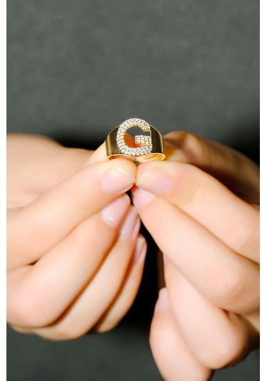 Ena 8 Ayar Harf Yüzük