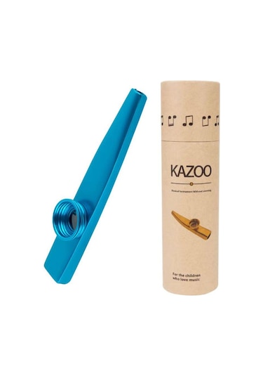 Mk-01b Metal Kazoo Kutulu Alüminyum Alaşım Mavi