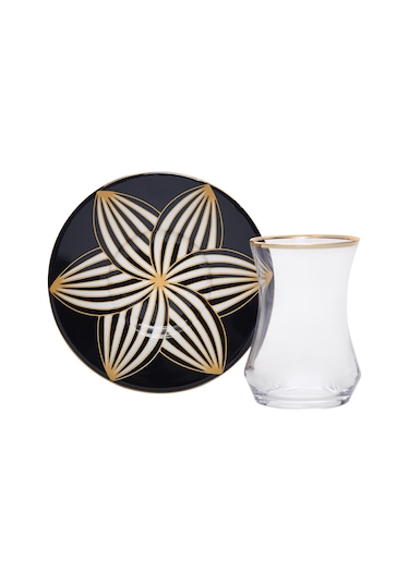 Decorium Çay Takımı  12 Parça Monochrome V1 M01875 Şeffaf