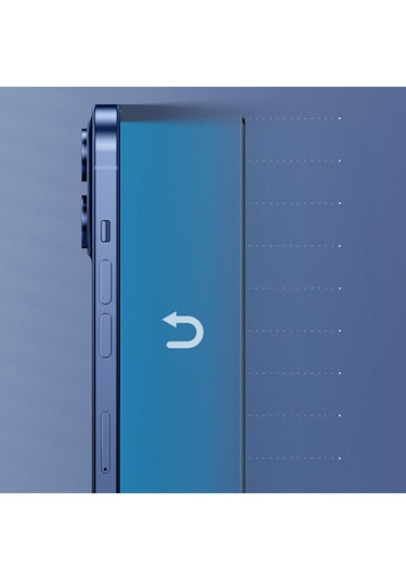 Baseus Apple Uyumlu   iPhone 12 Mini Full Anti Blue Light Koruyucu 2Adet Siyah