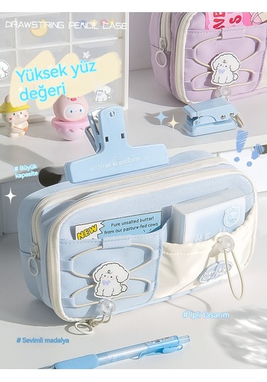 Çeşitli Katlar İle Büyük Kapitet Durum Kutusu Mavi