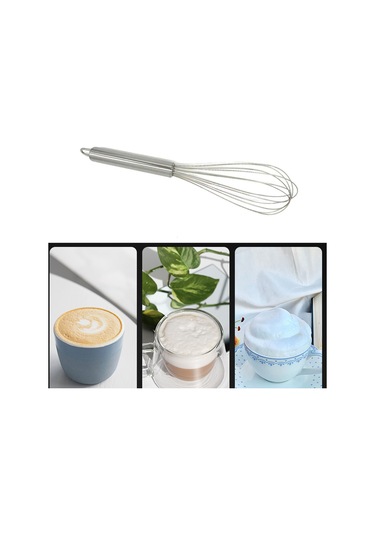 Skycity Ev Fırıncılığı İçin El İşlemli Paslanmaz Çelik Çırpıcı - Yumurta, Krema Ve Hamur Karıştırıcı 10 İnç Diğer