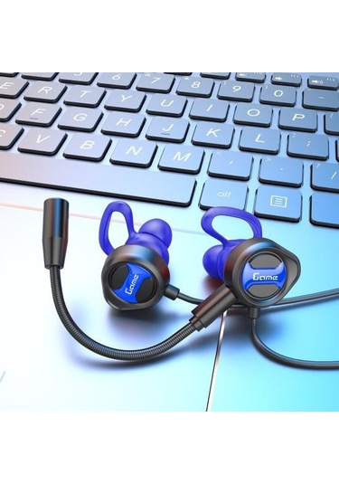 Telefon pc İçin G31 L Şekilli 3.5 MM Dinamik Kablolu Kulak İçi Oyun Kulaklığı