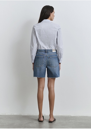 Mavi - Lidia Real Blue Puslu Koyu Mavi Jean Şort 1410145-89744 Koyu Mavi