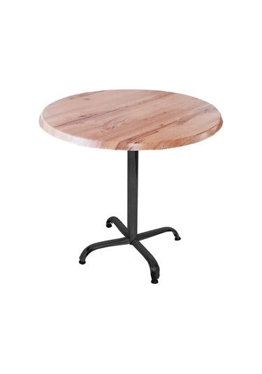 Bey Mobilya 532009821 Indigo Werzalit Yuvarlak Mutfak Masası 90 CM Çap Esb - Siyah