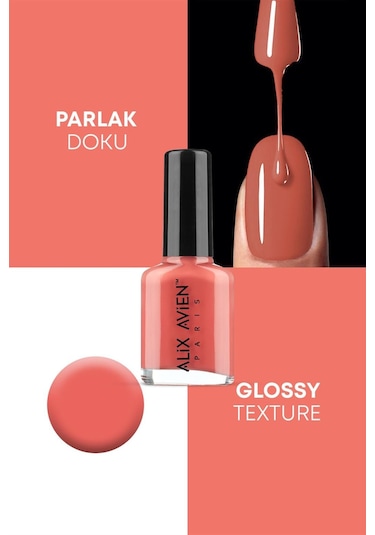 Alix Avien Oje 78 Yüksek Pigmentli Uzun Süreli Kalıcılık Hızlı Kuruma Nail Lacquer 78