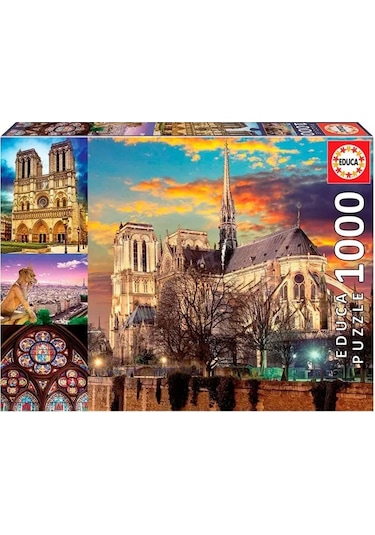 Educa Puzzle 1000 Parça Notre Dame Kolaj  18456