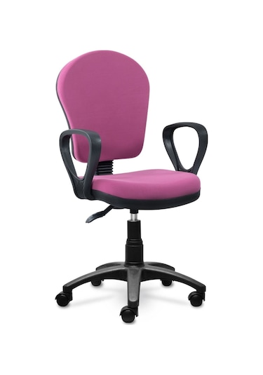 Ofiscombin Ofis Büro Ev Bilgisayar Öğrenci Ders Çalışma Koltuğu Pembe Kumaş 00047499107