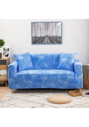 Jeehugo Koyu Mavi Tek Renkli Koltuk Kılıfı, 90-140cm Tek Kişilik, Dayanıklı Dokuma, Esnek Tabanlı, Ev Dekorasyonu, Toz Koruyucu, Pratik Kullanım DiğER