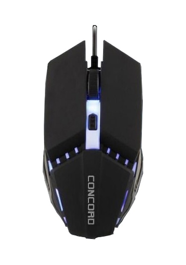 Concord C-21 Kablolu 2400 DPI RGB 4 Tuşlu Işıklı Oyuncu Mouse Fare