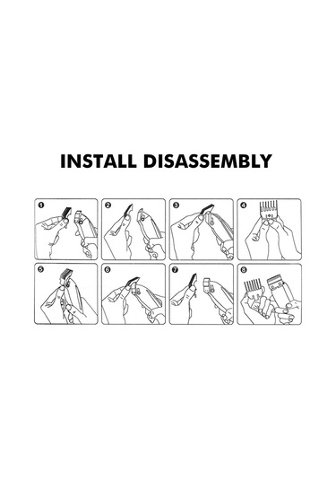 Moveevo Avokado Rengi Sınırlı Tarak 2 Paket Demir Sac 1.5mm+4.5mm Tıraş Saç Aksesuarları