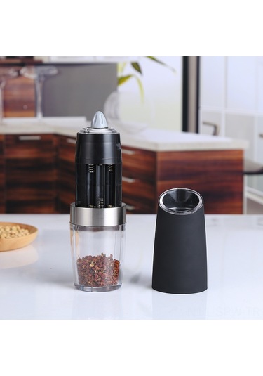 Maiyame Elektrikli Tuz-biber Değiştirilebilir Değirmen Seti, Paslanmaz Çelik, Otomatik Algılama, Gümüş Renkli, Toptan Satış Diğer
