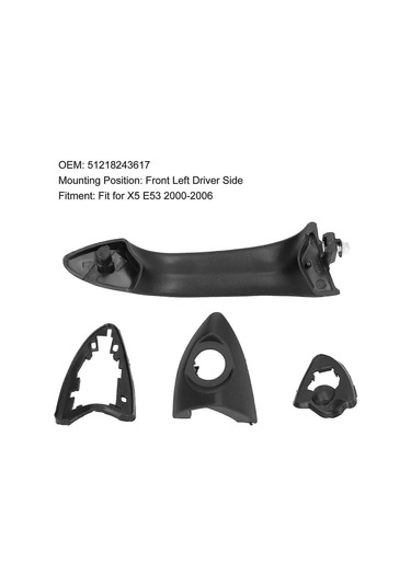 X5 E53 2000-2006 İçin Ön Sol Dış Kapı Kolu, Oe 51218243617
