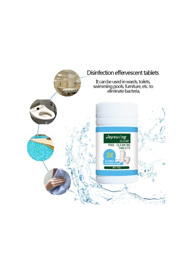 Yifomall Havuz Temizleme Tabletleri - 100g Güçlü Dezenfektan & Hijyen Sağlar