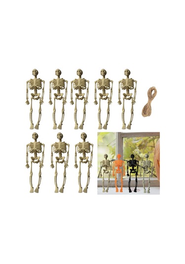 Homyl Cadılar Bayramı İskelet Figürleri Kafatası Heykelleri 14cm