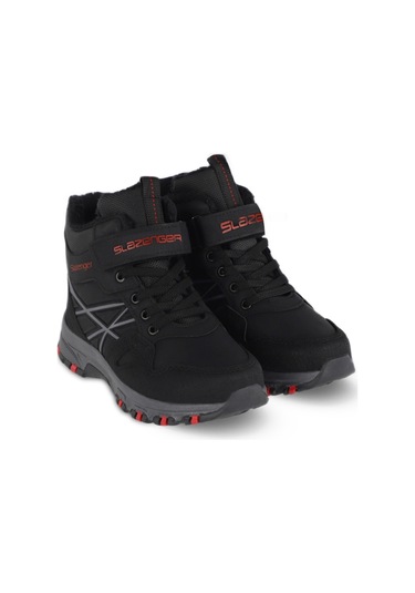 Slazenger NESKE Çocuk Cırt Cırtlı Siyah / Kırmızı Bot