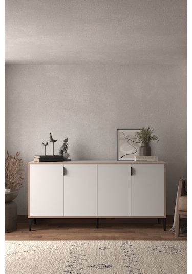 Sarmobi Arden 4 Kapaklı Konsol Beyaz