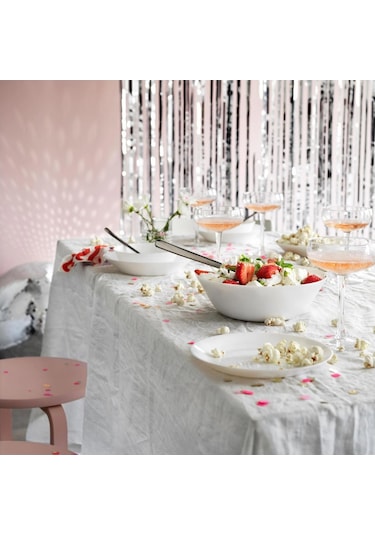 Ikea 24 Parça Oftast Yemek Takımı Meridyendukkan Beyaz Renk Modern Klasik Set Temperli Cam,