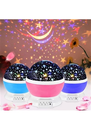 Star Master Lightning Renkli Yıldızlı Gökyüzü Projeksiyon - Mor