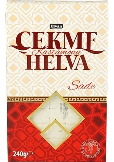 Elvan Çekme Helva Sade 240 Gr. (1 Paket)