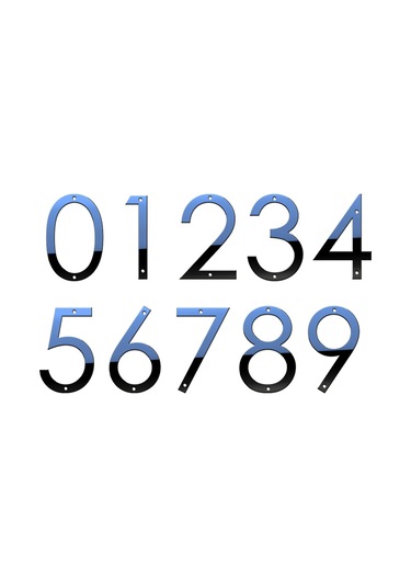 Tenfowee 5 İnç Paslanmaz Çelik 3d Ev Numara Sayı 3 - Siyah Kaplama, Hava Ve Isı Dayanıklı Modern Ev İmzası