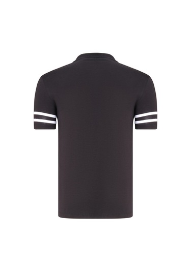 T8585 Dewberry Erkek T-shırt-açık Siyah-beyaz Açık Siyah-beyaz